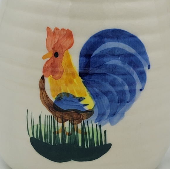 Alco Rooster Creamer Pitcher Hand Painted Farmhouse Decor Country Kitchen - Picture 2 of 10